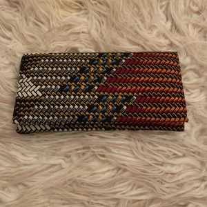 African print wallet.